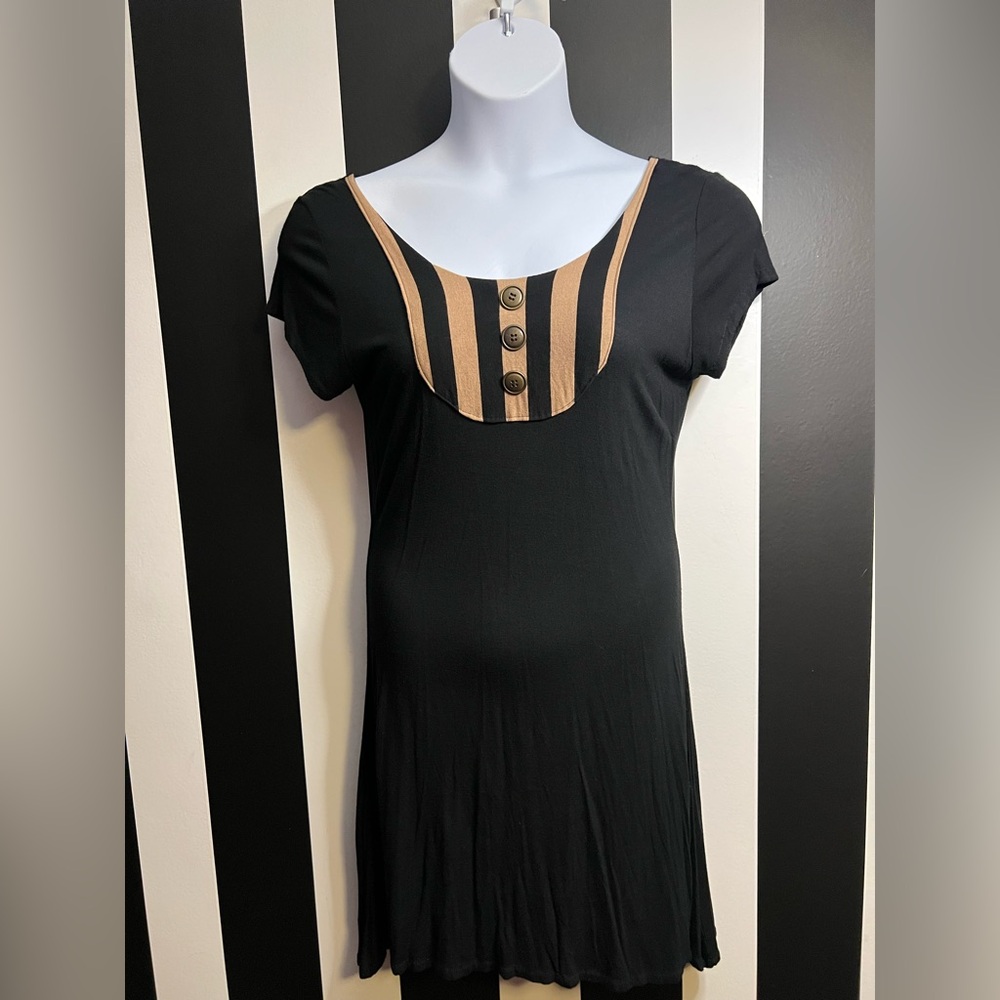 Custom-Made in Canada Steampunk Fit and Flare Mini Dress; SZ XL